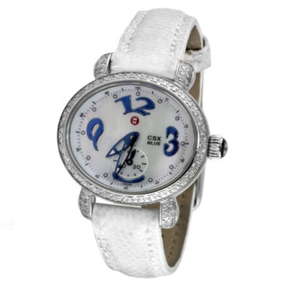 Michele Accessories - Michele CSX Blue Women's Diamond Watch